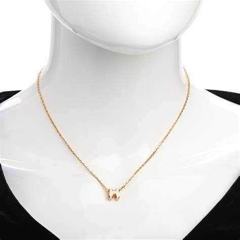 hermes mini pop necklace